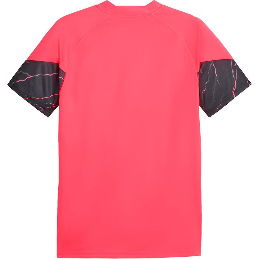 Puma 2023-24 Manchester City Pro Tréninkové Tričko Color Block Pohodlné Ležérní Krátký Rukáv Fotbalový Dres Pánské topy Růžová 772877-17