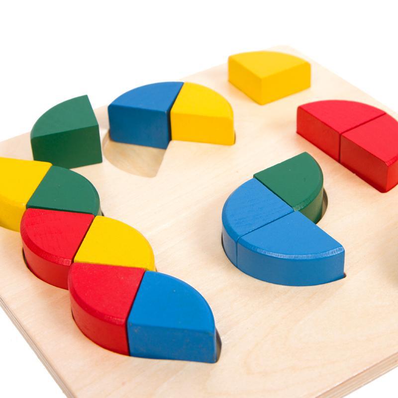Montessori Sensory Math Puzzle & Educational Wooden Blocks for Kids