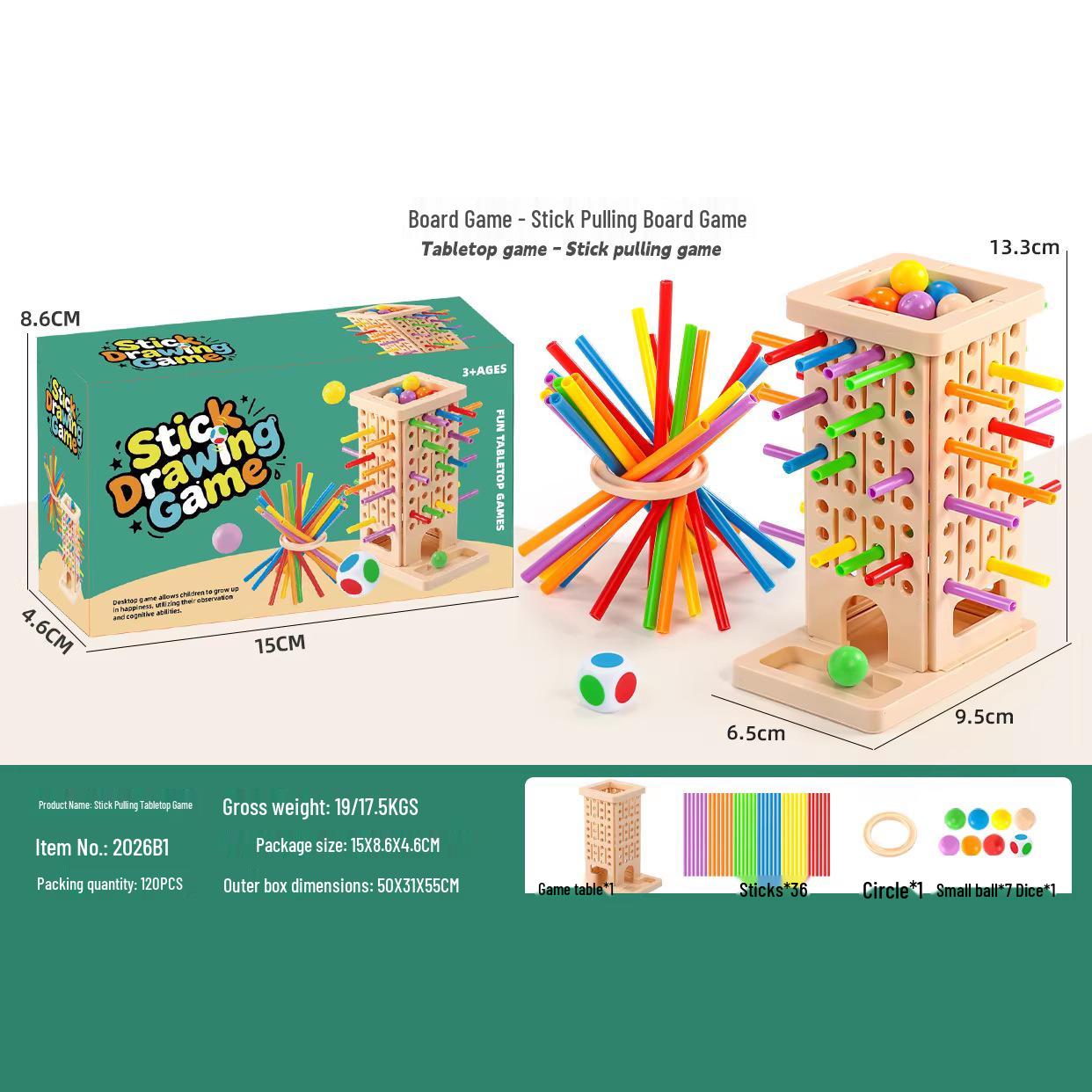 Interactive Stick Drawing Balance Game for Kids: Educational and Focus Training Toy for Ages 6+ Eight Major Organizations Cross-border Certificate