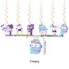 Sanrio Halloween Birthday Scene Decorations: Cake Toppers, Spiral Flags, Balloons