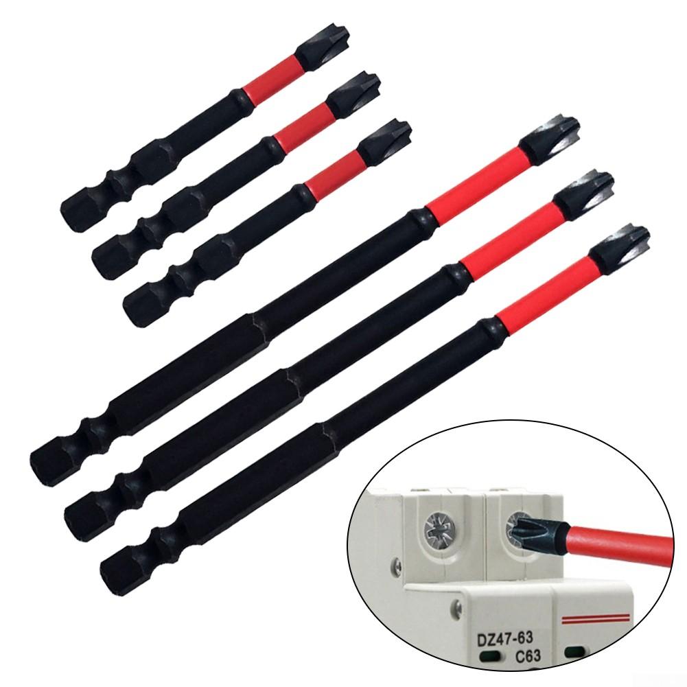 Końcówki wkrętakowe 65 mm/110 mm odporne na rdzę do wyłączników automatycznych