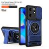 Slide Camera Cover Compatible for Tecno Spark 10 Pro 4G Case With Built-in Ring Stand and Folding Stand
