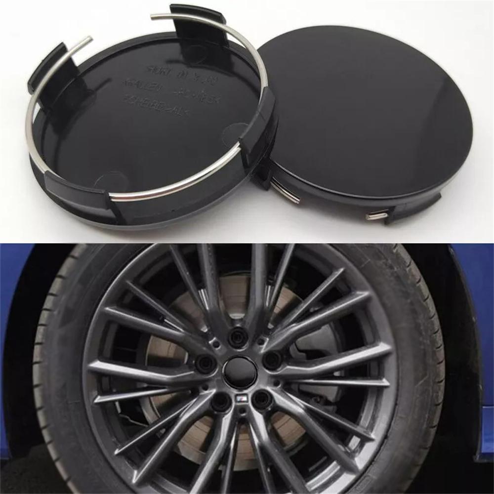 Universal Car Wheel Centre Hub Cover Center Rims Cap Black ABS Plastic 4/8X 65mm
