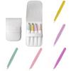 Stainless Eyebrow Tweezers Set Colorful Fine Hairs Puller Slanted Eye Brow Clips  Makeup Tool