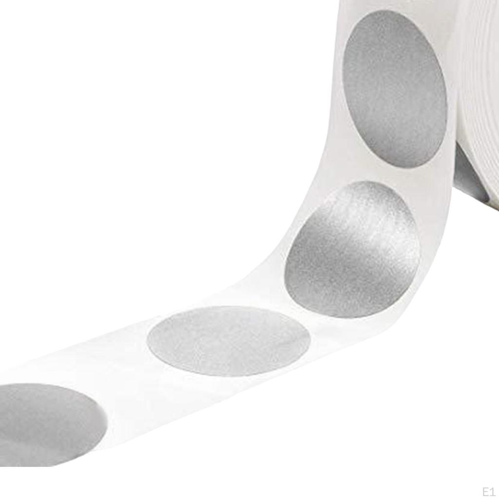 300x Etiquetas adesivas redondas autoadesivas para raspar cartão para