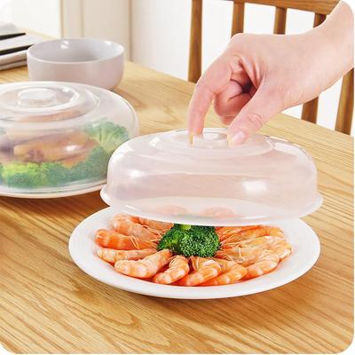 Cubierta de microondas Transparencia Material PP Protección de alimentos Diseño de agarre Salpicaduras de microondas seguras y saludables