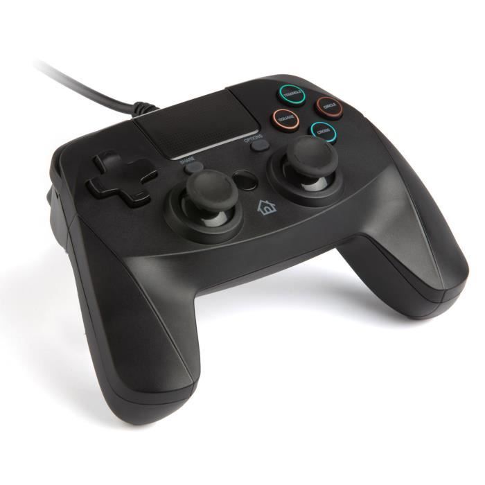 Manette filaire pad 4s snakebyte pour ps4 3 mètres noire - snakebyte - pad 4s - filaire - vibration - ps4