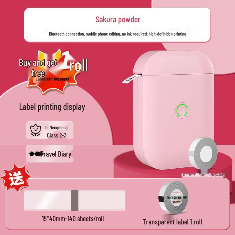 Imprimantă termică portabilă mini Bluetooth pentru etichete pentru uz casnic cu note adezive