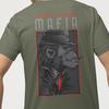 Mafia Gorilla Graphic T-Shirt | Gangster Ape Streetwear Tee | Smoking Monkey Suit Shirt | Edgy Urban Back Print Mens Fashion Top