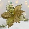 Mixed Leaves Hollow Christmas Flowers Handmade Xmas Decorative Flowers  Party Supplies