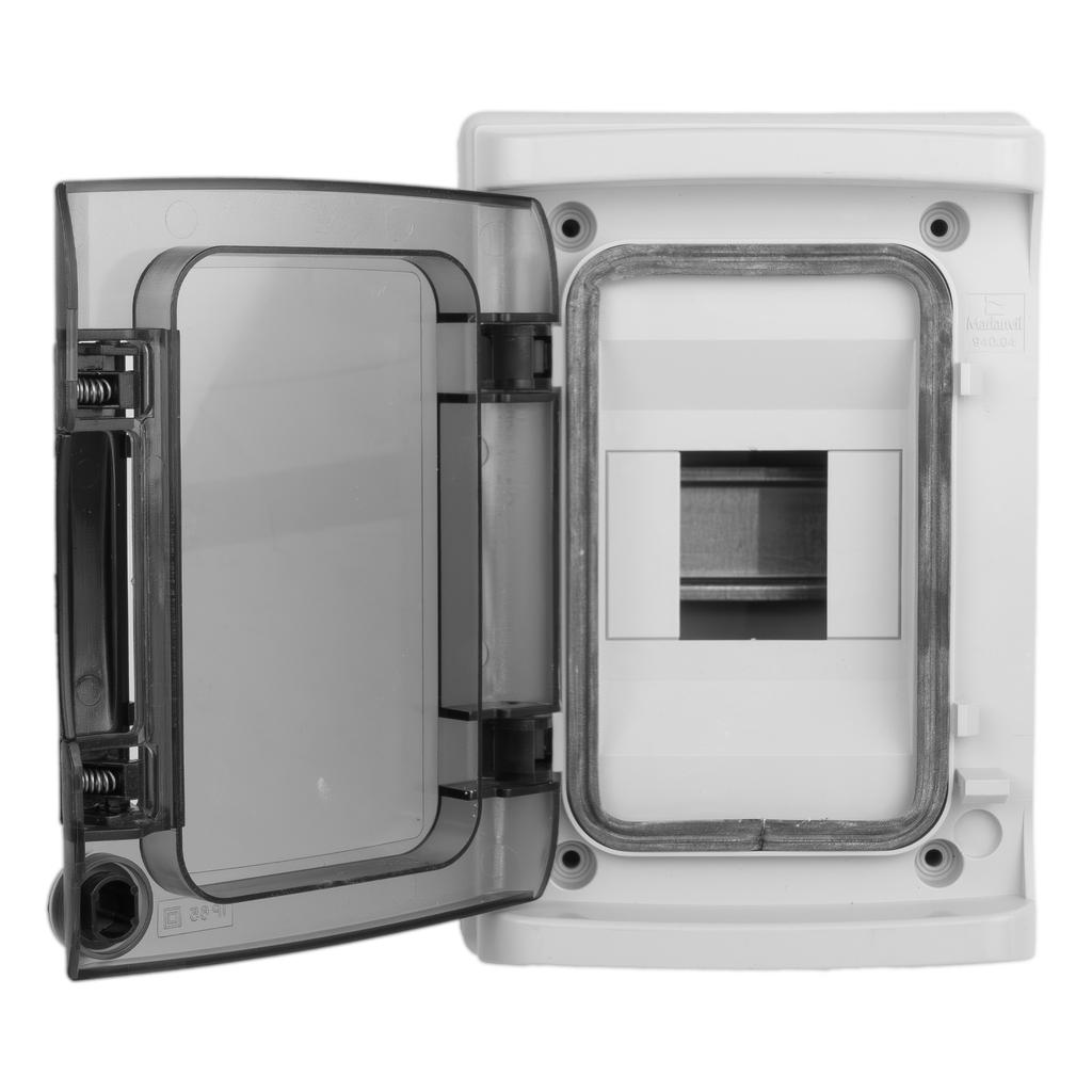 Rozdzielnica Natynkowa Hight Ip65 4 Modułowa Drzwi Transparentne 1X4