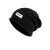 Curled head hat women's autumn and winter outdoor warm ear protection knitted wool hat showing face small versatile pile hat