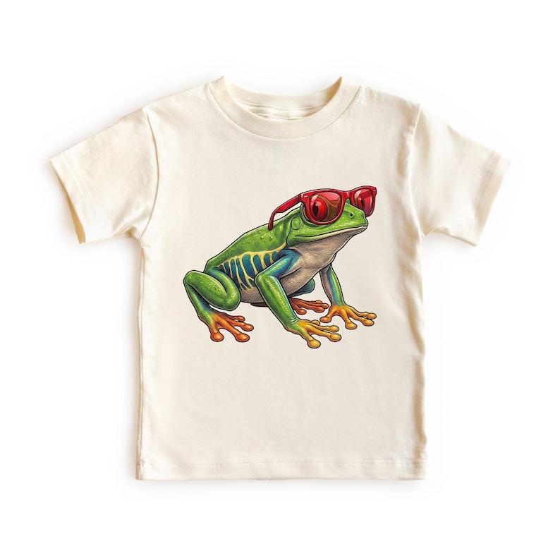 Summer Red Eyed Tree Frog Wearing Sunglasses Amphibians Toddler, Adult, Youth T-Shirt 140