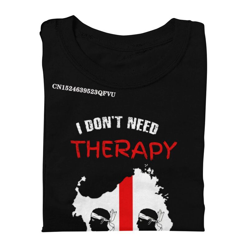 Sardinia Is My Therapy Tshirt Men Stylish T Shirts Emo Clothes Italy Flag Italia Italian Pride TShirt Alternative Men Clothes
