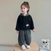 Girl Hoodie 2-Piece Set Spring Autumn Stripe Tops Pullover Pants Sportswear Child Kawaii Fashion Style Casual Clothing 3-12Y