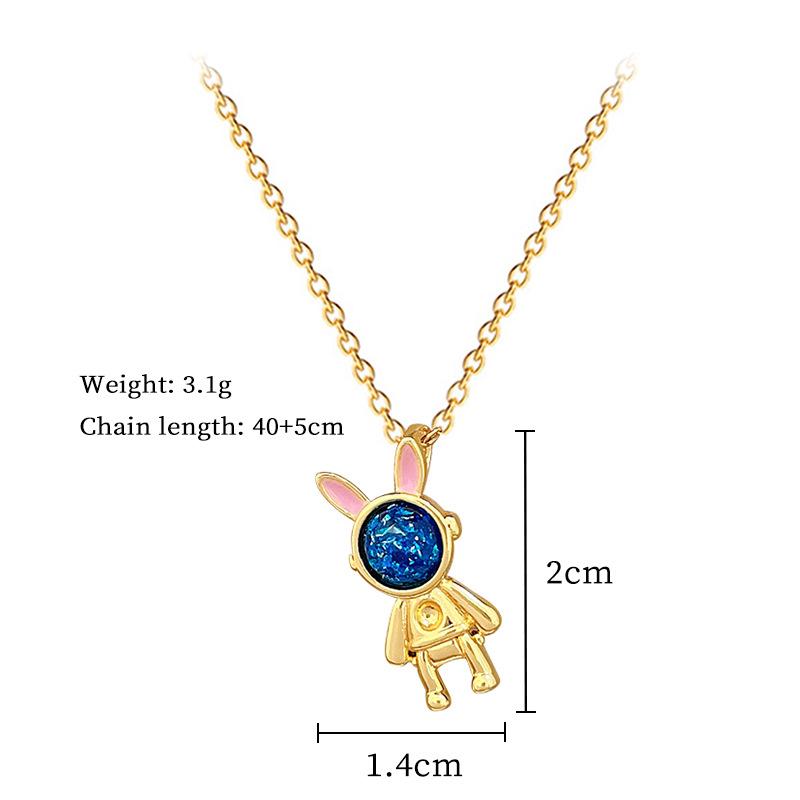 Copper Micro-Inlaid Light Luxury Fashion Personality Temperament Gorgeous Full Diamond Necklace Women'S Versatile Collarbone Chain Titanium Steel