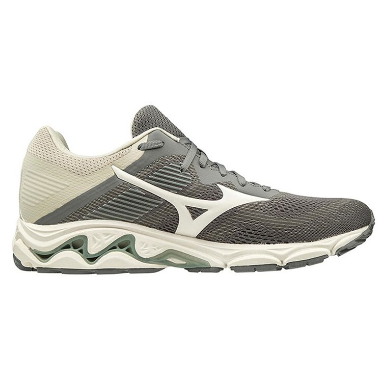 Mizuno Comfortable Fabric Synthetic Leather Non-Slip Wear-Resistant Breathable Low-Top Casual Running Shoes Men sneaker Gray White J1GC204454