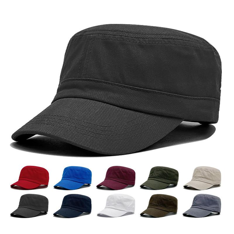 Simple Solid Color Casual Neutral Cotton Duckbill Cap Sun Protection Outdoor Casual Hat For Sunshade