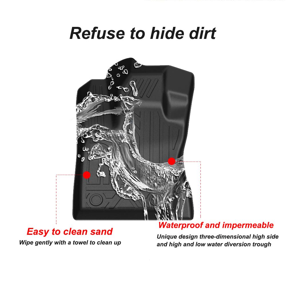 TPE Car Floor Mats for Jeep Renegade 2015 2016 2017-2020 Waterproof Protective Rubber Car Pad Liner Auto Interior Accessories