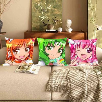 Anime Pretty Cure Cushion Cover X Polyester Sofa Cushions Decorative Throw Pillows Home Decoration Pillowcover
