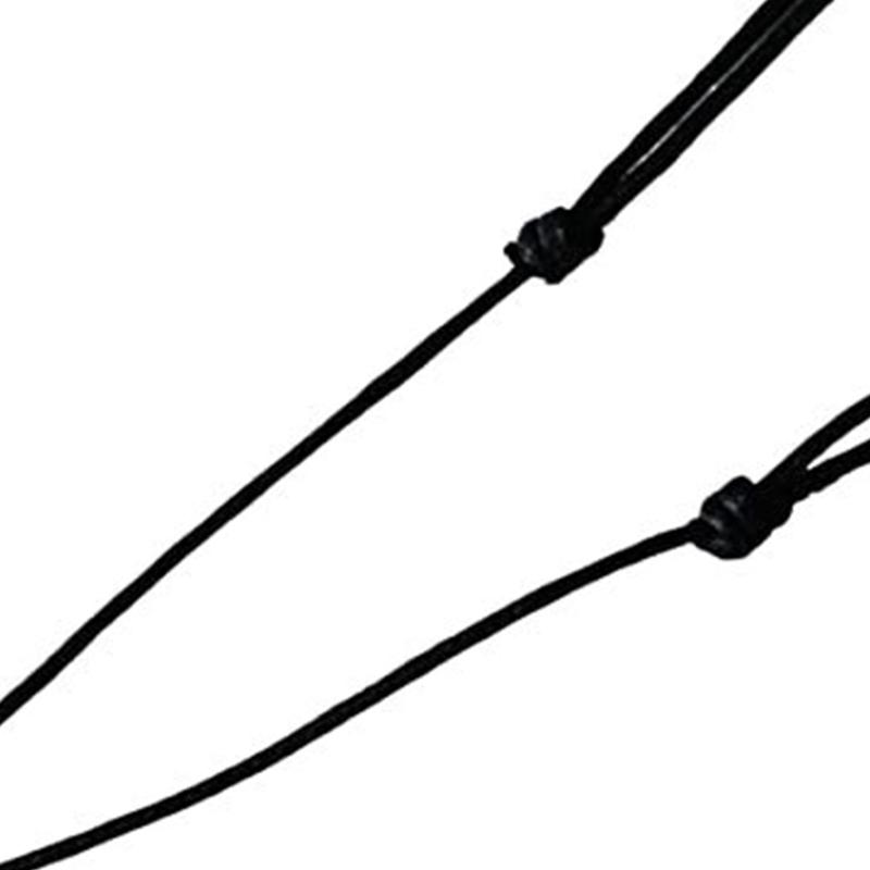 100 PCS Black Braid Wax Cord Knot Sliding Cord Adjustable Length Chain Polyester Material Perfect for DIY Jewelry Making