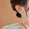 Fashionable Faux Pearl Stud Earrings - Elegant Versatile Jewelry for Women, Trendy Internet Celebrity Style with Creative Personality