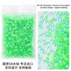 Glass Flat Bottom Luminous Diamond Diy Nail Drill Nail Decoration Fluorescent Drill Mobile Phone Case Decorative Rhinestone