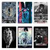 Major Motoko Kusanagi Ghost In the Shell Motoko Ghost Shell Metal Printing Printing Cave Cave Garage Tin Sign Poster