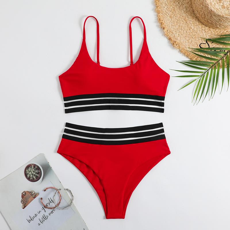 New Swimwear Women Swimsuit Two Pieces Tankini Push Up Bathing Suit Monokini With Shorts Mujer Womens Swim Suits Trunk