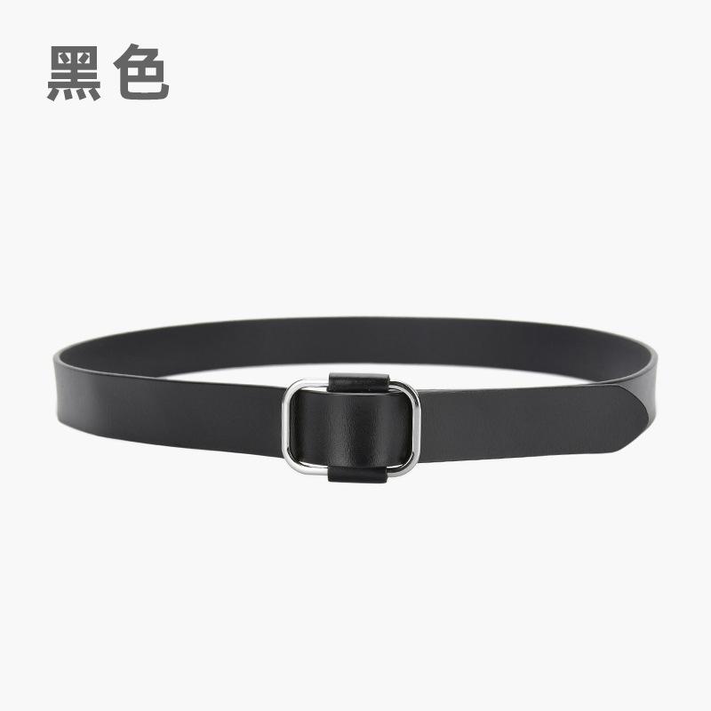 omen s belt ew needle-free square buckle Women s belt kinny casual versatile belt Simple retro fashion belt 105