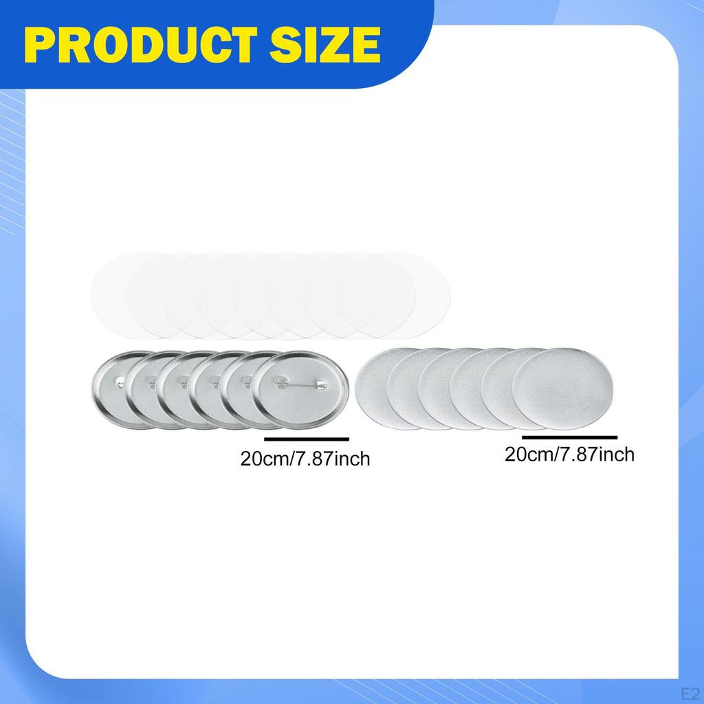 Blank Button Making Supplies Empty DIY Pins Gifts Art Portable Kits Round Pin