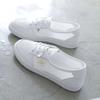 Fashion Women Spring Summer Flats Sneakers Mesh Breathable Tennis Casual Light Hollow Lace Up Femininos White Comfort Shoes