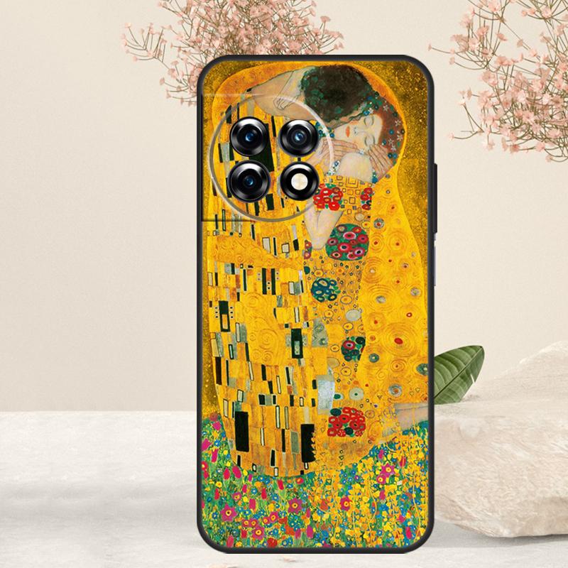 Starry Night Klimt Kiss Case For OnePlus 15 13 12 11 13T 13R 12R 15R 10T 8T 10 Pro Nord 5 CE 4 3 2 Lite N20 N30 Cover