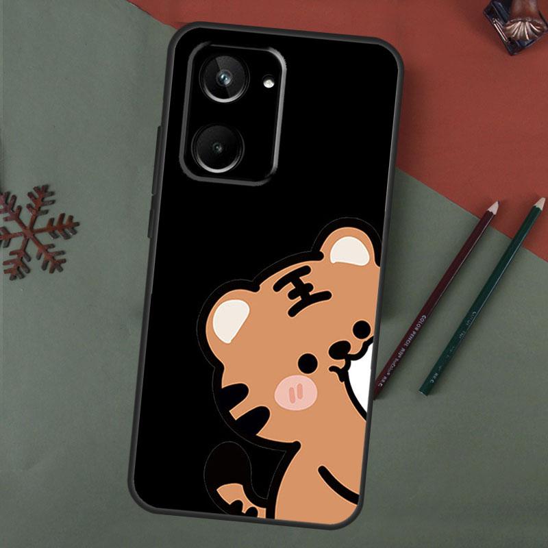 Funny Animal Cats Dog Tiger Couple For Realme GT Neo 5 3 2 T 8 9 10 11 Pro Plus C11 C15 C21 C25 C30 C31 C33 C35 C55 C21Y Case