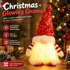 Glowing Gnome Figurine American Country Style Christmas Indoor Decor