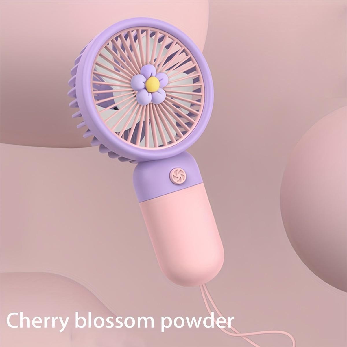 

Портативный небольшой USB-вентилятор с зарядкой, портативный электрический вентилятор, домашний и наружный мини-симпатичный подвесной веревочный вентилятор розовый