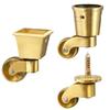 4 Pièces Roulettes Universelles en Laiton Multi-tailles Roulettes Renforcées Silencieuses Pour Pieds de Meubles Canapé Chaise Armoire Établi