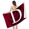Home bath towels for the body towels bathroom letters and flower quick drying microfiber beach towel man and women large sports