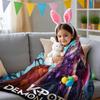 K-POP Demons Hunter Theme Flannel Blanket, Hot Anime Print Throw Blanket, Fan Gift Blanket, Multi-Purpose Blanket for Leisure