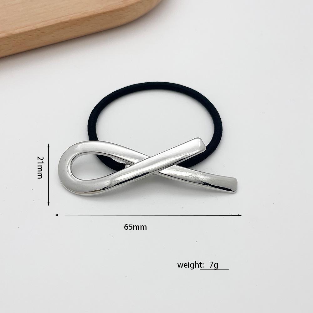 2026 Bow Hair Tie: Versatile, High Elastic Rubber Band with Retro Metal Accent