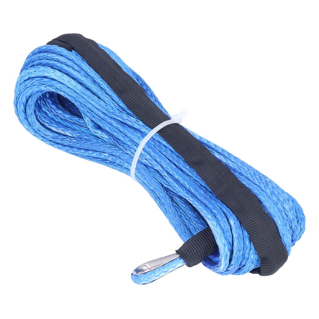 Trailer Winch Rope 6mmx15m  1 4inx50ft Nylon Blue Wear Resistant Replacement for ARB SUVs Trucks UTVs