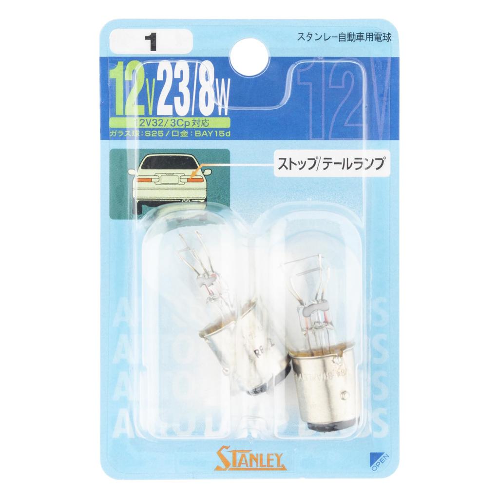 Stanley Electric BP4879 Blister 12V 1 Bulb, 23/8W, No.