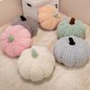 New Fashion Plush Pumpkin Pillow Soft Checkered Cushion Cute Colorful Pumpkin Plushies Throw Pillow For Sofa Bedroom Decor
