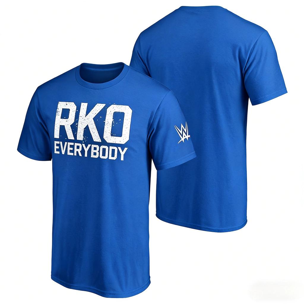 Kate Wein 100%cotton men's shirt oversized Rey Mysterio graphics shirt summer New Women's Y2k hot sale O-neck retro Tshirt