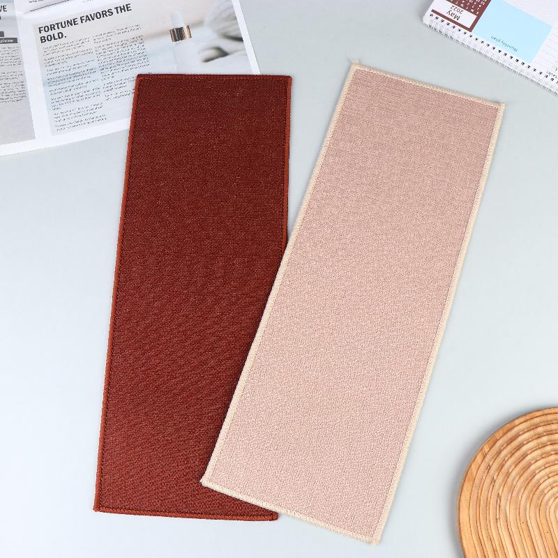 Durable Imitation Linen Stair Treads Non-Slip Water Absorption Floor Mat Noiseproof Washable Home Steps Protective Mat Pets Safe