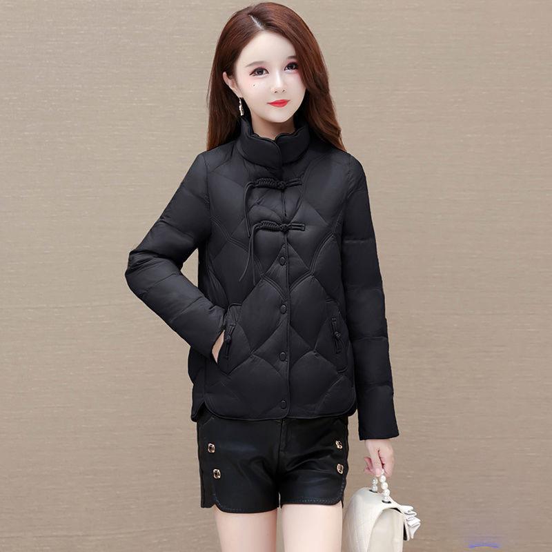 Daunenbaumwollgepolsterte Kleidung kurz Damen Stehkragen Xiangyun baumwollgepolsterte Kleidung klein Herbst und Winter baumwollgepolsterte Kleidung Jacke