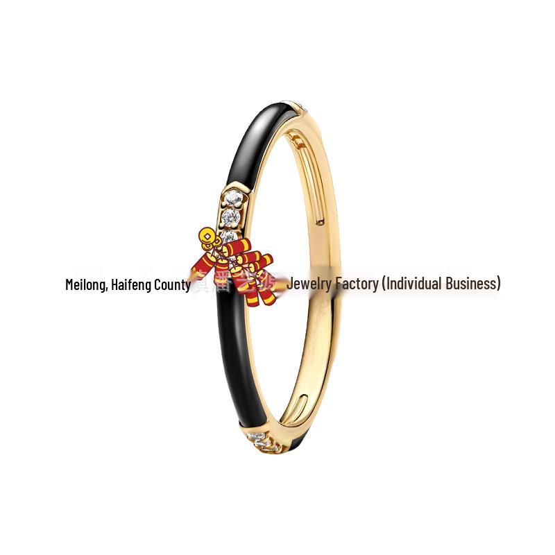 Women's Fashion S925 White Copper Ring with Diamond Inlay - Light Luxury Couple's Niche Design
