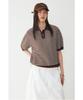 STUDIO TOMBOY Striped Collar Pullover _Brown_9176352971