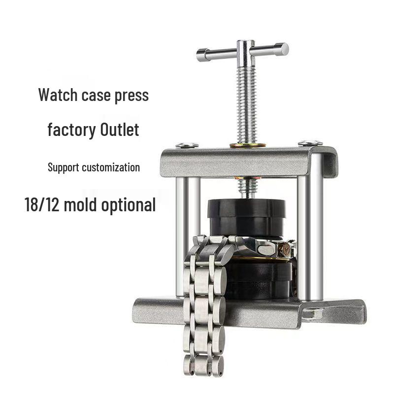 Taşınabilir Saat Tamir Kutusu ve Arka Kapak Pres Makinesi Aleti