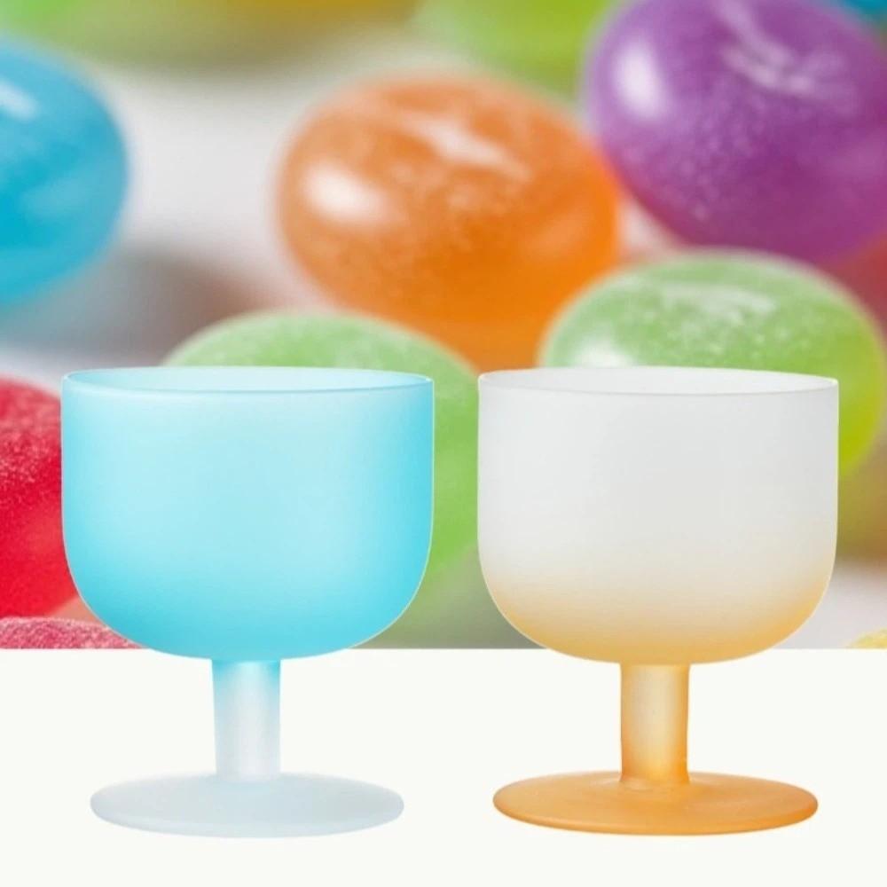 Drinking Gradient Color Goblet Clear High Feet Wine Glass Elegant Champagne Flutes Gift